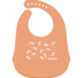 Baboo® silicone bib, Peachy Keen