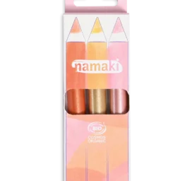 NAMAKI Glitter makeup pencils Sunshine, 3 pcs