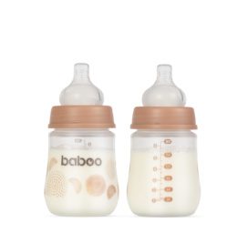 Baboo® Anti-Colic Feeding Bottle AU NATURALE, 0+ months, 180ml