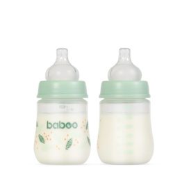 Baboo® Anti-Colic Feeding Bottle PEACHY KEEN, 0+ months, 180ml
