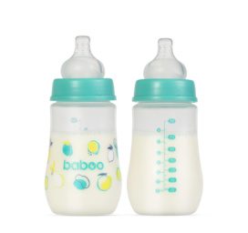 Baboo® Anti-Colic Feeding Bottle LAGOON FIESTA, 3+ months, 250ml
