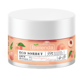 BIELENDA ECO SORBET Prebiotic moisturizing and soothing face cream Peach, 50ml
