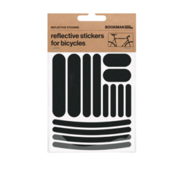 Bookman Reflective Stickers for Bike, Helmet or Stroller, Black
