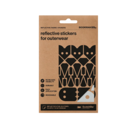 Bookman Reflective fabric stickers for clothes or bags Adventure, Silver