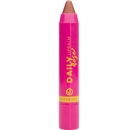 DAILY DOSE Nourishing and moisturizing lip balm with castor oil and shea butter, shade Yap