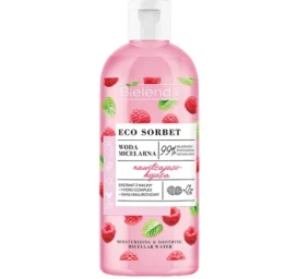 BIELENDA ECO SORBET Moisturizing and soothing micellar water with hyaluronic acid and raspberry extract, 500 ml
