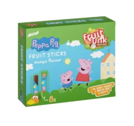 FRUITFUNK Fruit Stick Peppa Pig Mango Flavored Fruit Bar, 8x10g