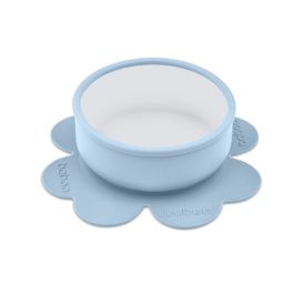 Baboo® strong suction silicone bowl, Blue Haze