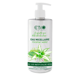 GRAVIER Cebio Micellar Water with Aloe Vera for All Skin Types, 500ml