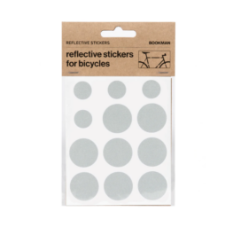 Bookman Reflective stickers for bicycle, helmet or stroller, White