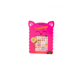 OMY stick-on earrings for children LILY, 104 pcs