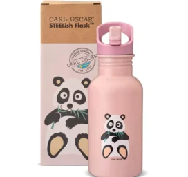 CARL OSCAR STEELish stainless steel insulated drinking bottle Pink Panda, 0.5L