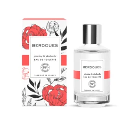 BERDOUES Peony and rhubarb feminine eau de toilette with fruity and sharp accents, 100ml