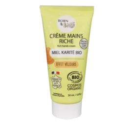 BORN TO BIO Rich moisturizing hand cream with shea butter and honey, 50ml