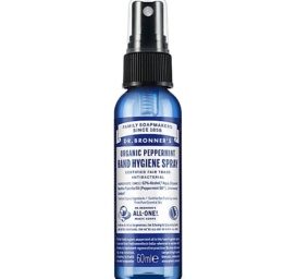 Dr. Bronner's Organic Hand Hygiene Spray with Fresh Peppermint Essential Oil, 60ml