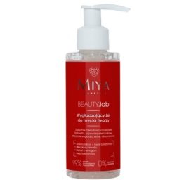 MIYA smoothing and exfoliating facial cleansing gel with hyaluronic acid, grape extract, and chlorella microalgae, 140ml