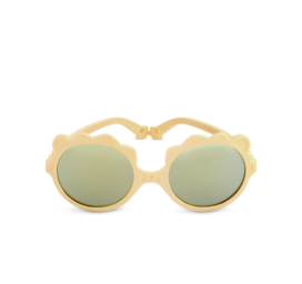KIETLA screwless and 100% unbreakable frame high UVA and UVB protection polarized LION sunglasses for children aged 0-1 years, color VANILLA CREAM