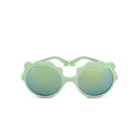 KIETLA screwless and 100% unbreakable frame sunglasses with high UVA and UVB protection, polarized LION sunglasses for children aged 1-2 years, color GREEN SALVIA