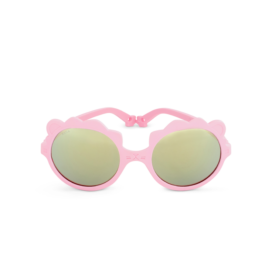 KIETLA screwless and 100% unbreakable frame polarized LÕVI sunglasses for children aged 2-4 years with high UVA and UVB protection, color BUBBLE GUM