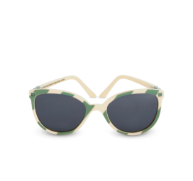 Kietla Buzz durable polarized sunglasses for children aged 4-6 with high category 3 protection, color SALVIA STRIPE