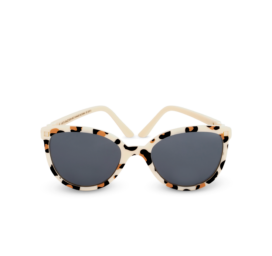 Kietla Buzz durable polarized sunglasses for children aged 4-6 with high category 3 protection, color CREAM LEOPARD