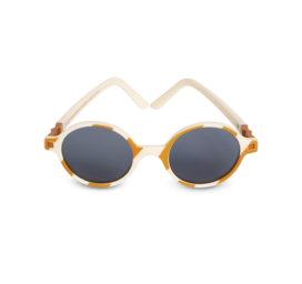 KIETLA Rozz round frame sunglasses with high category 3 protection for ages 6-9, color SAND STRIPE