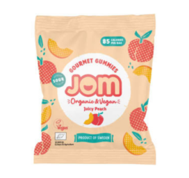 JOM TASKUPAKK organic gummy candies Juicy Peach, 25g
