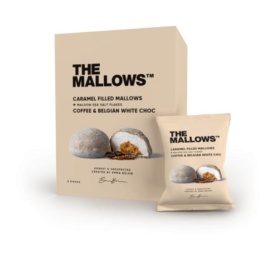 THE MALLOWS Caramel-filled marshmallows with Belgian white chocolate, coffee, and caramel, 5x11g