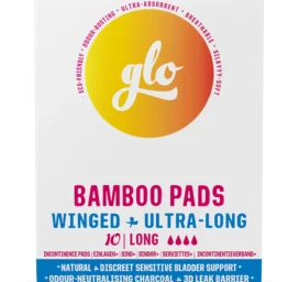 FLO GLO long bamboo pads with medium absorbency (including for incontinence) 290 mm, 10 pcs