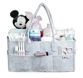 SIPO spacious felt baby accessories organizer, GREY