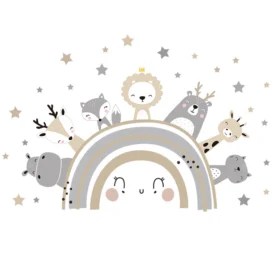 SIPO Nursery Wall Stickers, Cute Animals