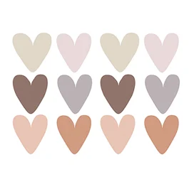 SIPO kids' room stickers, Boho Hearts
