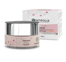 CENTIFOLIA Éclat de Rose® nourishing and richly facial cream with shea butter, hyaluronic acid, and vitamin C, 50ml