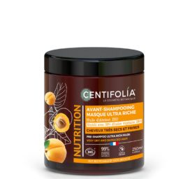 CENTIFOLIA ultra-rich nourishing hair mask for intense care with organic apricot oil and buriti oil, 250ml