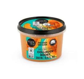 ORGANIC SHOP Body Scrub with Organic Melon and Plant-based Collagen Melon Collagen, 250ml