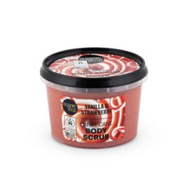 ORGANIC SHOP Body Scrub with Vanilla and Strawberry Extract Candy Cane, 250ml