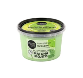 ORGANIC SHOP Organic matcha and lime body scrub Matcha Mojito, 250ml