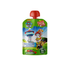 FRUITFUNK Paw Patrol organic fruit puree with apple, strawberry, sour cherry and plum, 90g