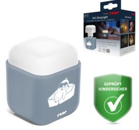 REER 2in1 SleepLight portable night lamp, Grey/Blue