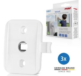 REER Economy WinLock window and balcony door safety lock for child safety, 3 pcs
