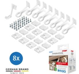 REER Drawer and Cabinet Door Child Safety Lock, 8 pcs