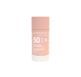 ALPHANOVA SUN SPF50 sunscreen fragrance-free organic tinting BB stick for face Nude, 17ml