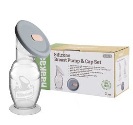 HAAKAA Gen 2. Silicone breast pump with suction base and silicone cap, 100ml