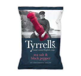 Tyrrell’s potato chips with sea salt and black pepper, 150 g