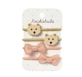 ROCKAHULA Teddy Bear hair ties, 4 pcs