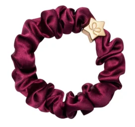 ByEloise silk hair band/bracelet with golden star, Sangria
