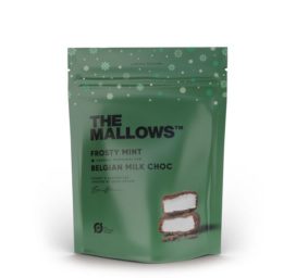 THE MALLOWS crunchy marshmallows with frosty mint and Belgian milk chocolate, 90g