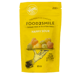 FOOD2SMILE Sugar-Free Sour Gummies Happy Sour, 85g