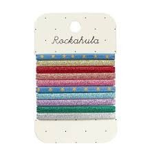 ROCKAHULA children's disco shimmer hair ties, 10 pcs