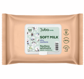 PERMIT Compostable wet toilet paper enriched with glycerin and cotton milk, 50 pcs